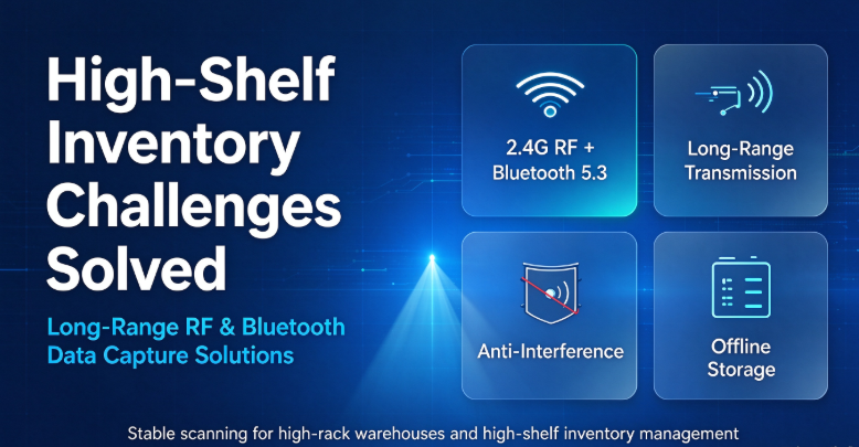 High-Shelf Inventory Challenges Solved: Long-Range RF & Bluetooth Data Capture Solutions