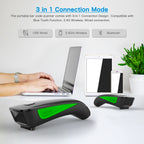 NETUM C740 3-in-1 Wireless 1D CCD Barcode Scanner
