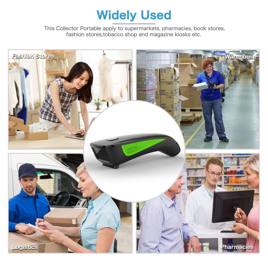 NETUM C740 3-in-1 Wireless 1D CCD Barcode Scanner