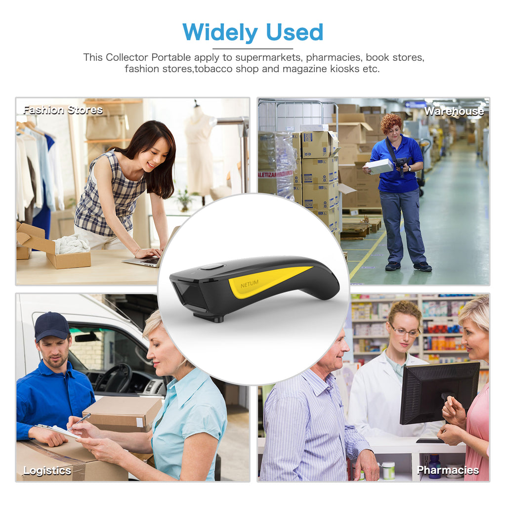 NETUM C750 Mini 3-in-1 Wireless 1D 2D Barcode Scanner