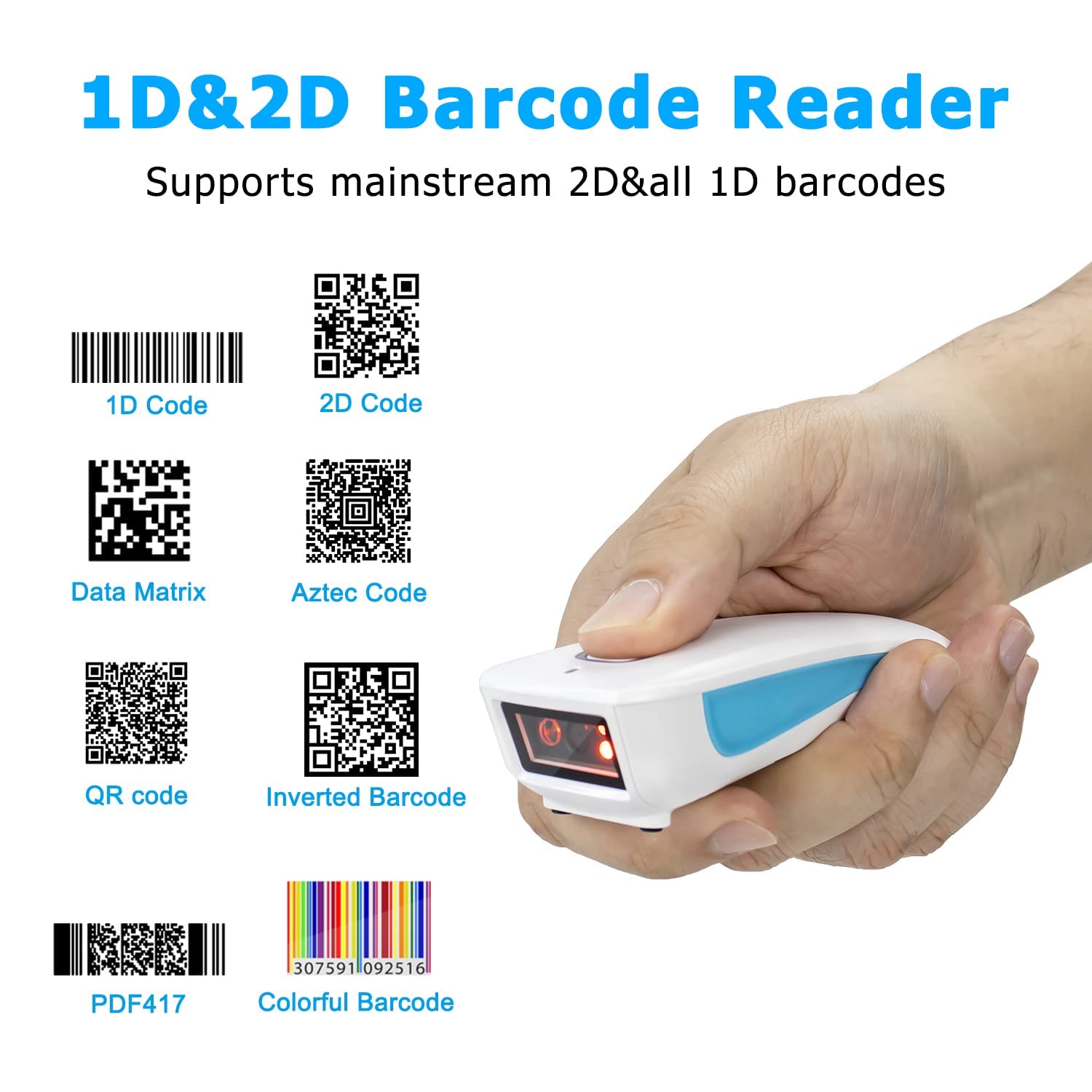 NETUM C850 Portable 2D CMOS Wireless Barcode Scanner
