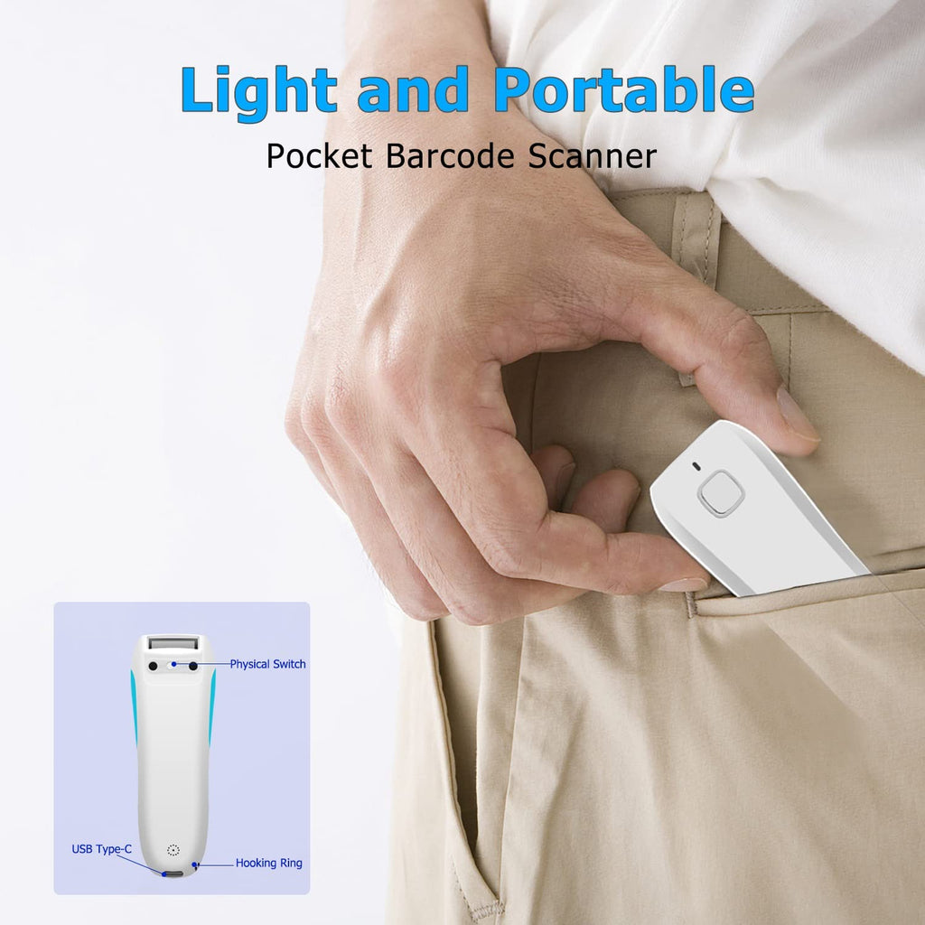 NETUM C850 Portable 2D CMOS Wireless Barcode Scanner