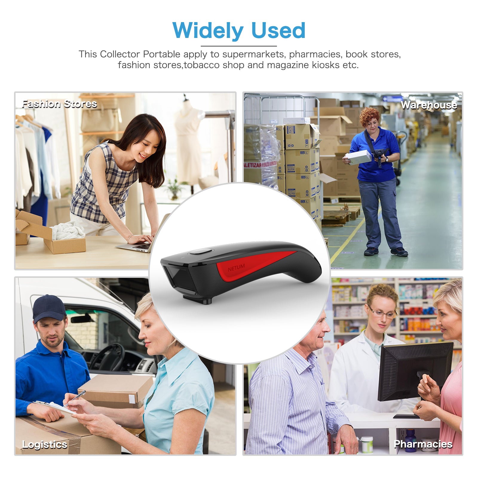 NETUM C990 3-in-1 2D Barcode Scanner