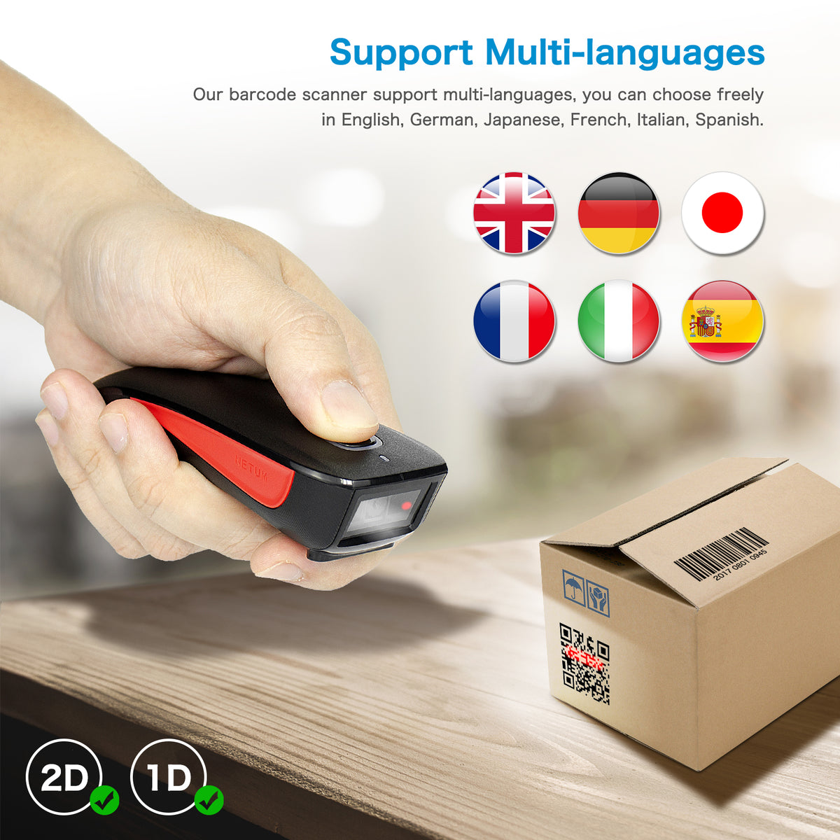 NETUM C990 3-in-1 2D Barcode Scanner
