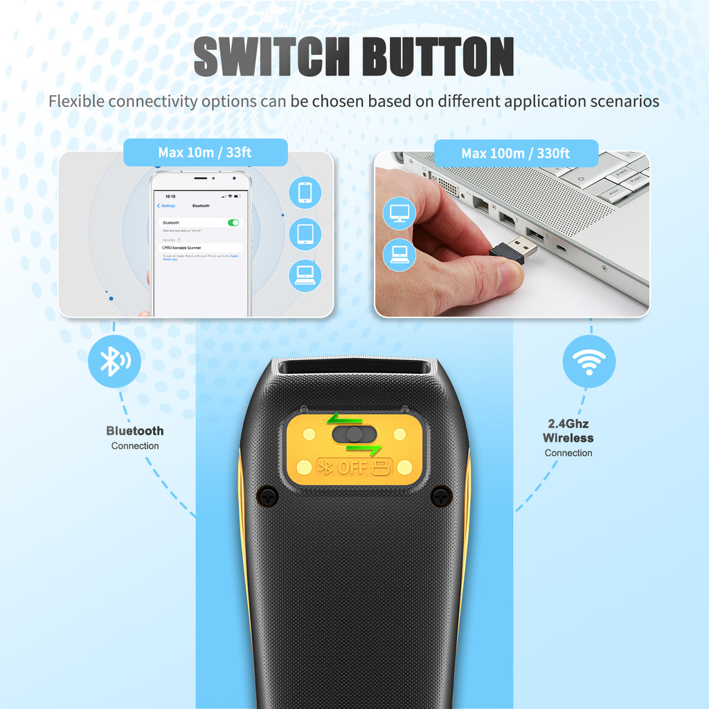 NETUM CS8501 Wireless 2D Barcode Scanner