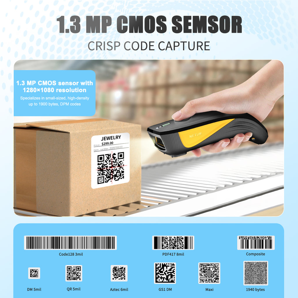 NETUM CS8501 Wireless 2D Barcode Scanner
