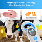 NETUM DJ130 134.2KHz Animal RFID Reader 3-in-1 Wireless Pet Microchip Scanner with TFT Display
