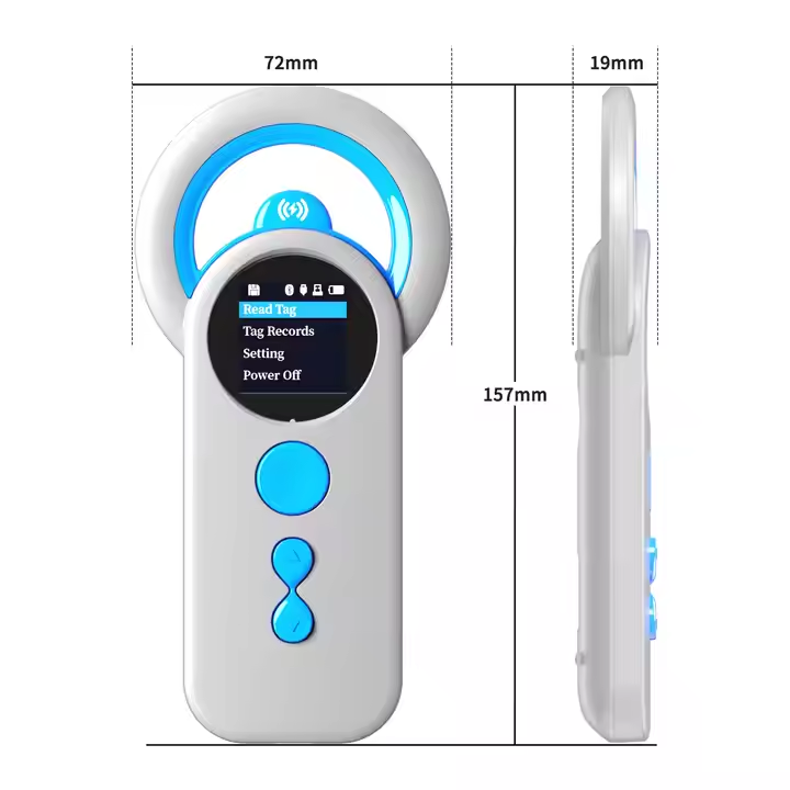 NETUM DJ130 134.2KHz Animal RFID Reader 3-in-1 Wireless Pet Microchip Scanner with TFT Display