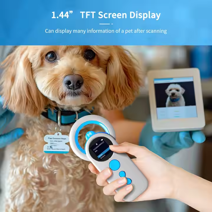 NETUM DJ130 134.2KHz Animal RFID Reader 3-in-1 Wireless Pet Microchip Scanner with TFT Display