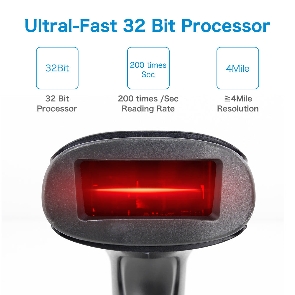 NETUM NT-F6 2.4G Wireless Laser 1D Barcode Scanner