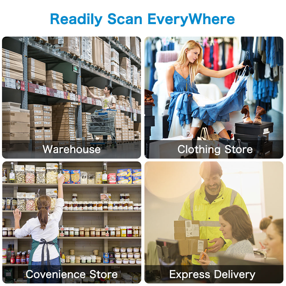 NETUM NT-F6 2.4G Wireless Laser 1D Barcode Scanner
