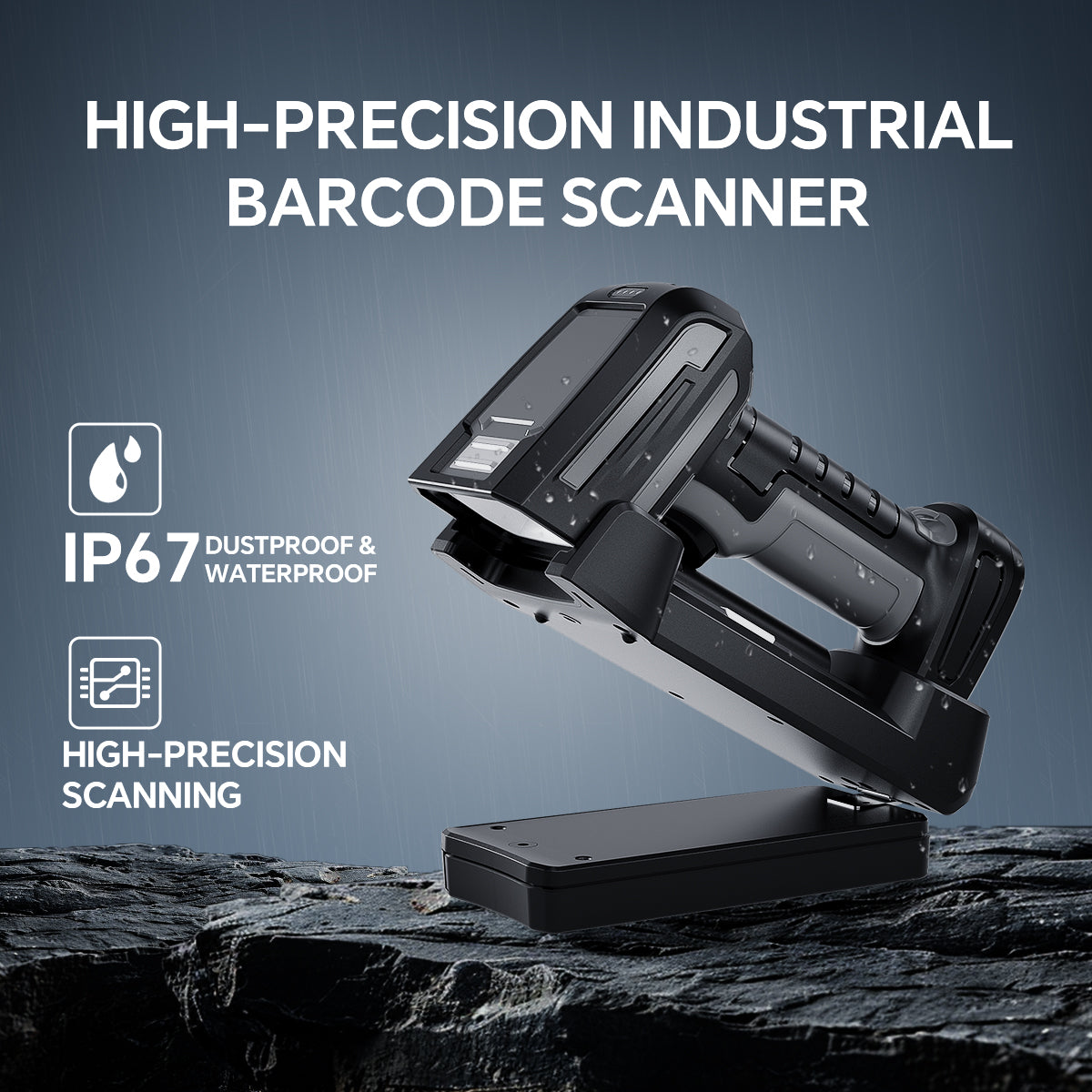 NETUM GY-20U IP67 Industrial Wireless Barcode Scanner