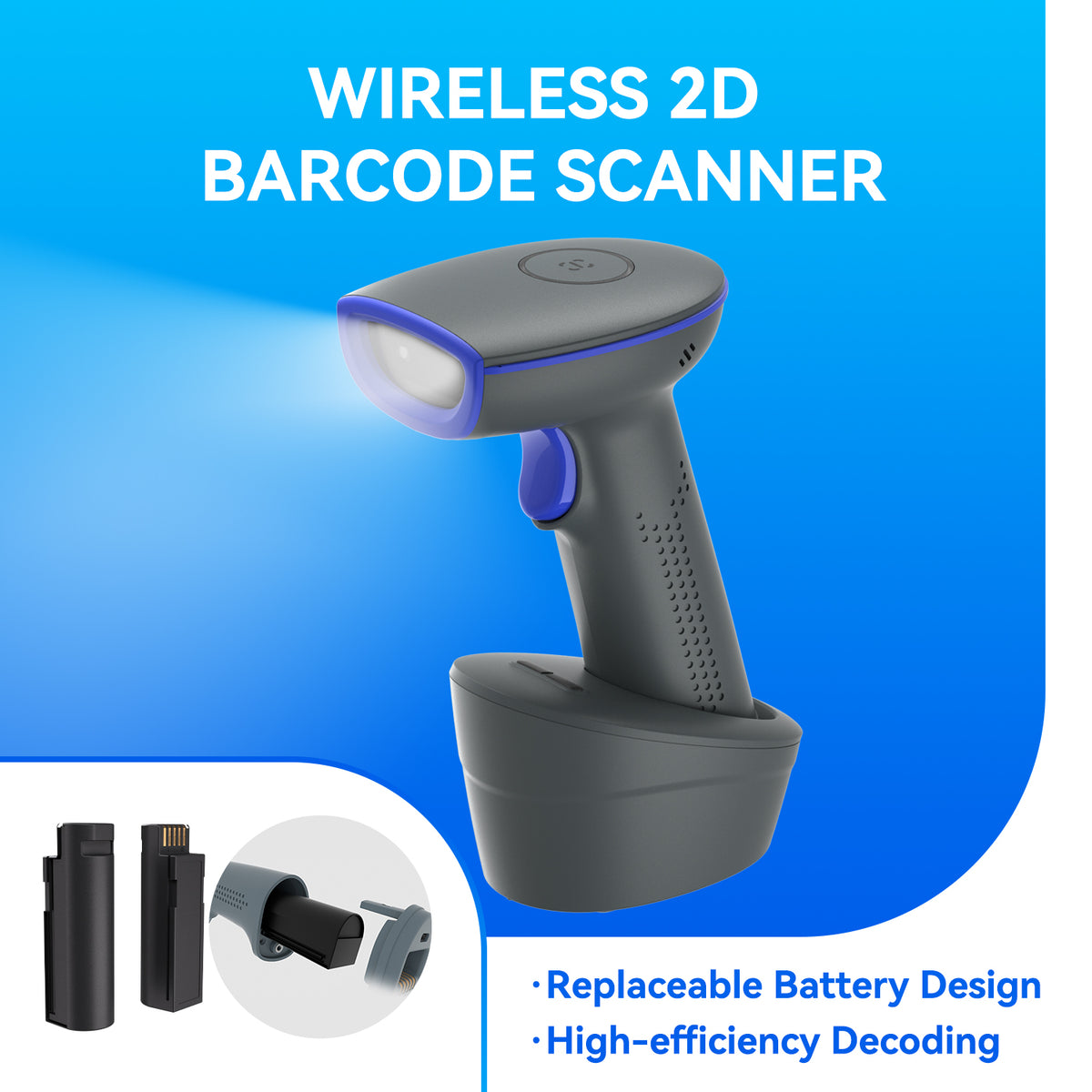NETUM HS3150 Triple-Mode Wireless 2D Barcode Scanner