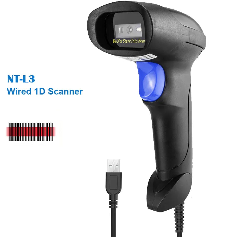 NETUM L3 Wired 1D CCD Barcode Scanner