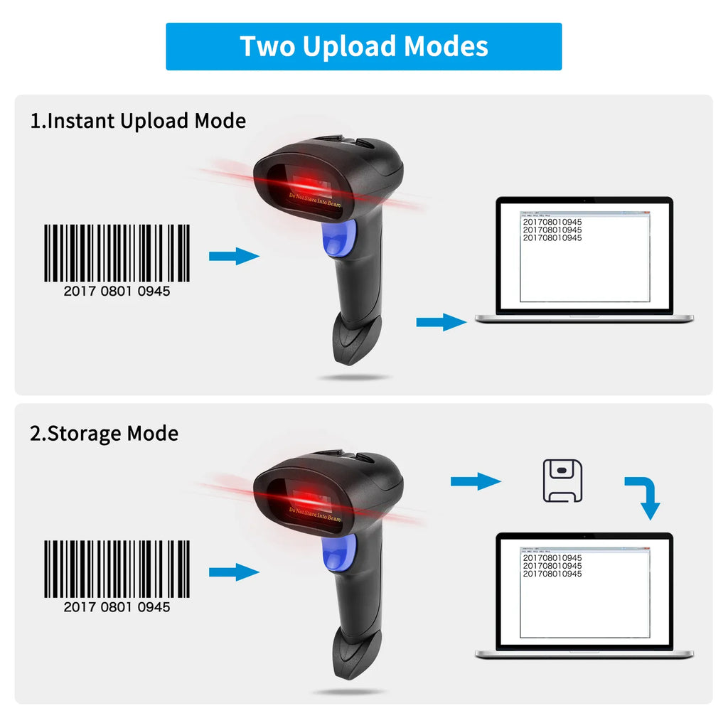 NETUM L6 2.4G Wireless 1D CCD Barcode Scanner