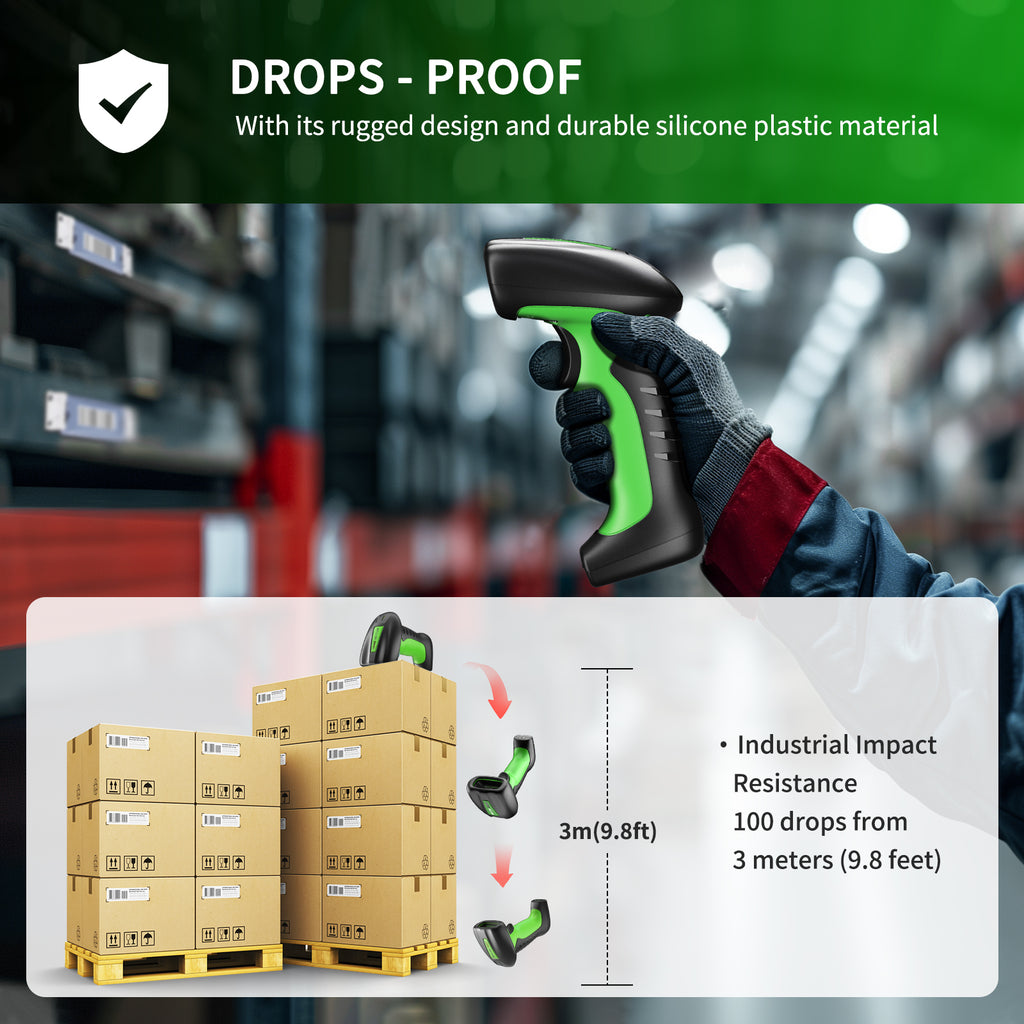 NETUM NT-1900 Rugged Long-Depth 1D 2D Barcode Scanner