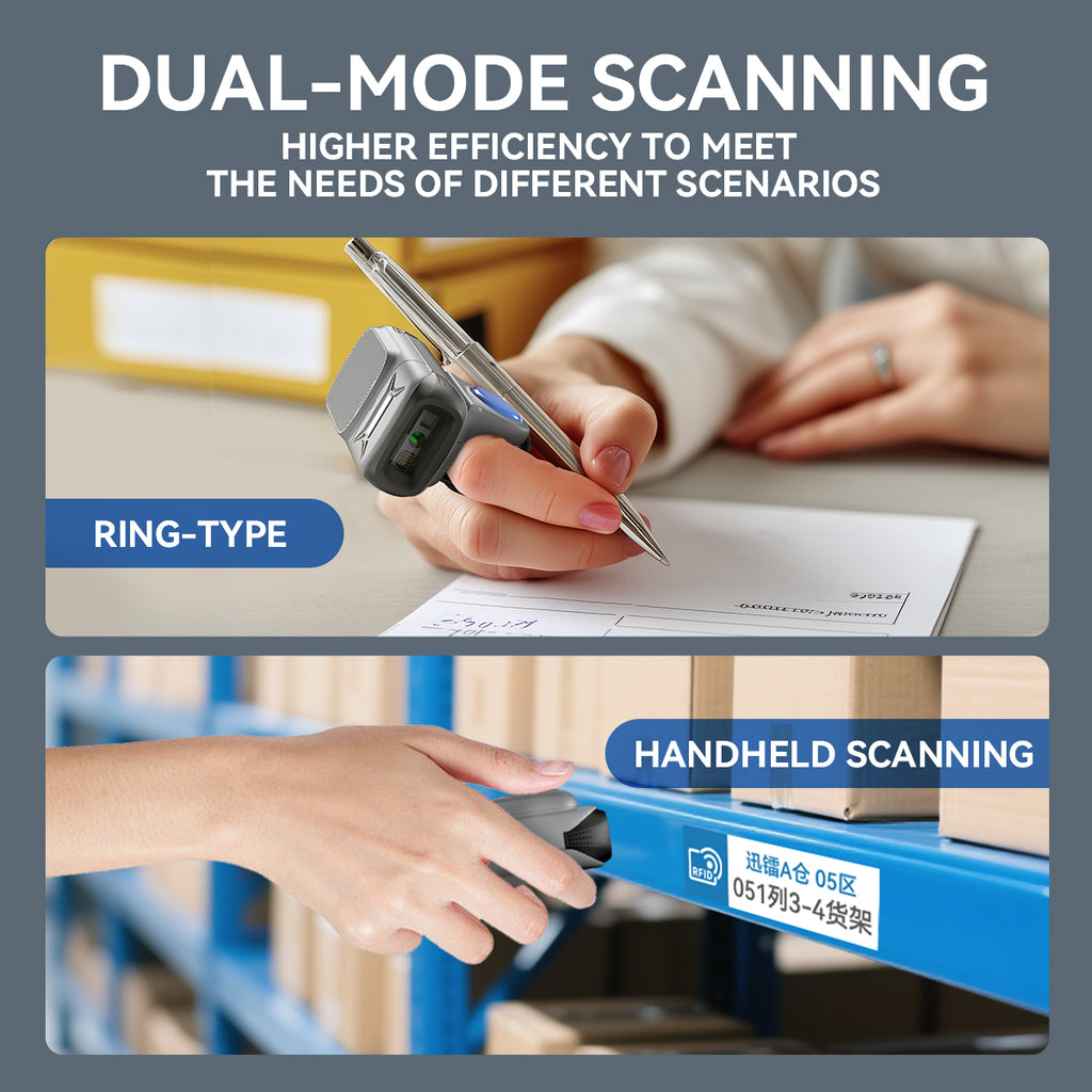 NETUM RF5520 Dual-Mode Ring Barcode Scanner