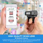 NETUM RS-8000BT Wearable Ring 2D Barcode Scanner