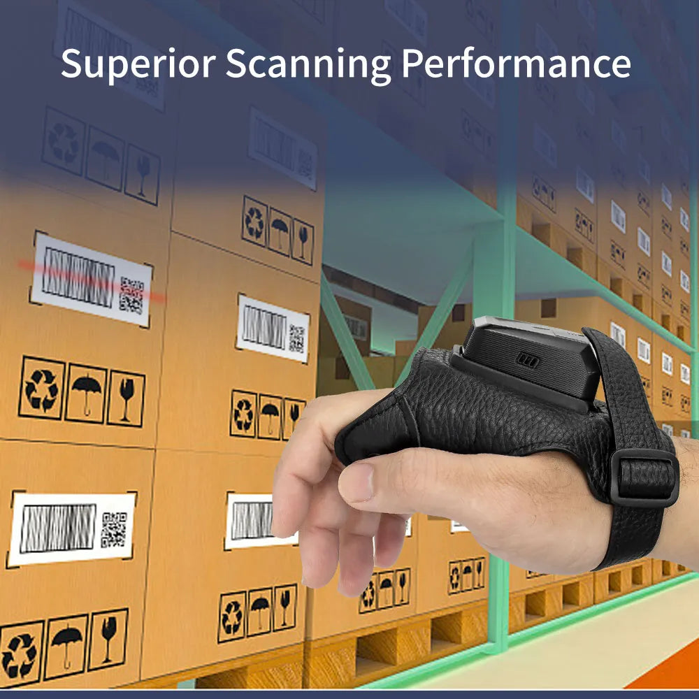 NETUM RS-8000PT Wearable Glove 2D Barcode Scanner