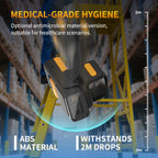 NETUM RW185 Dual-Mode Ring & Handheld 2D Wireless Barcode Scanner with OLED Real-Time Display
