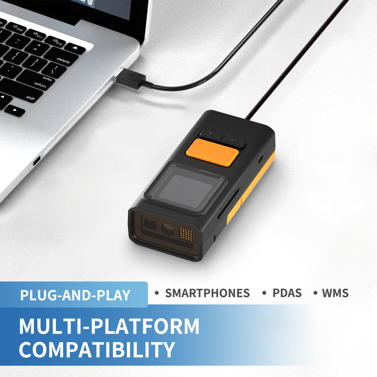 NETUM RW185 Dual-Mode Ring & Handheld 2D Wireless Barcode Scanner with OLED Real-Time Display