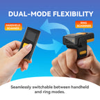 NETUM RW185 Dual-Mode Ring & Handheld 2D Wireless Barcode Scanner with OLED Real-Time Display