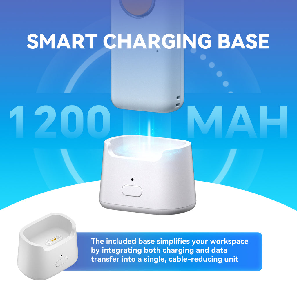 NETUM U820 High-Frequency Mini Portable 2D Wireless Barcode Scanner with Charging Base