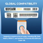 NETUM U820 High-Frequency Mini Portable 2D Wireless Barcode Scanner with Charging Base