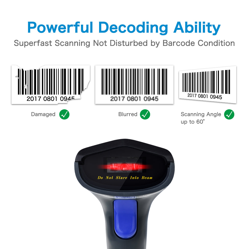 NETUM W6 Wireless Bluetooth CCD 1D Barcode Scanner