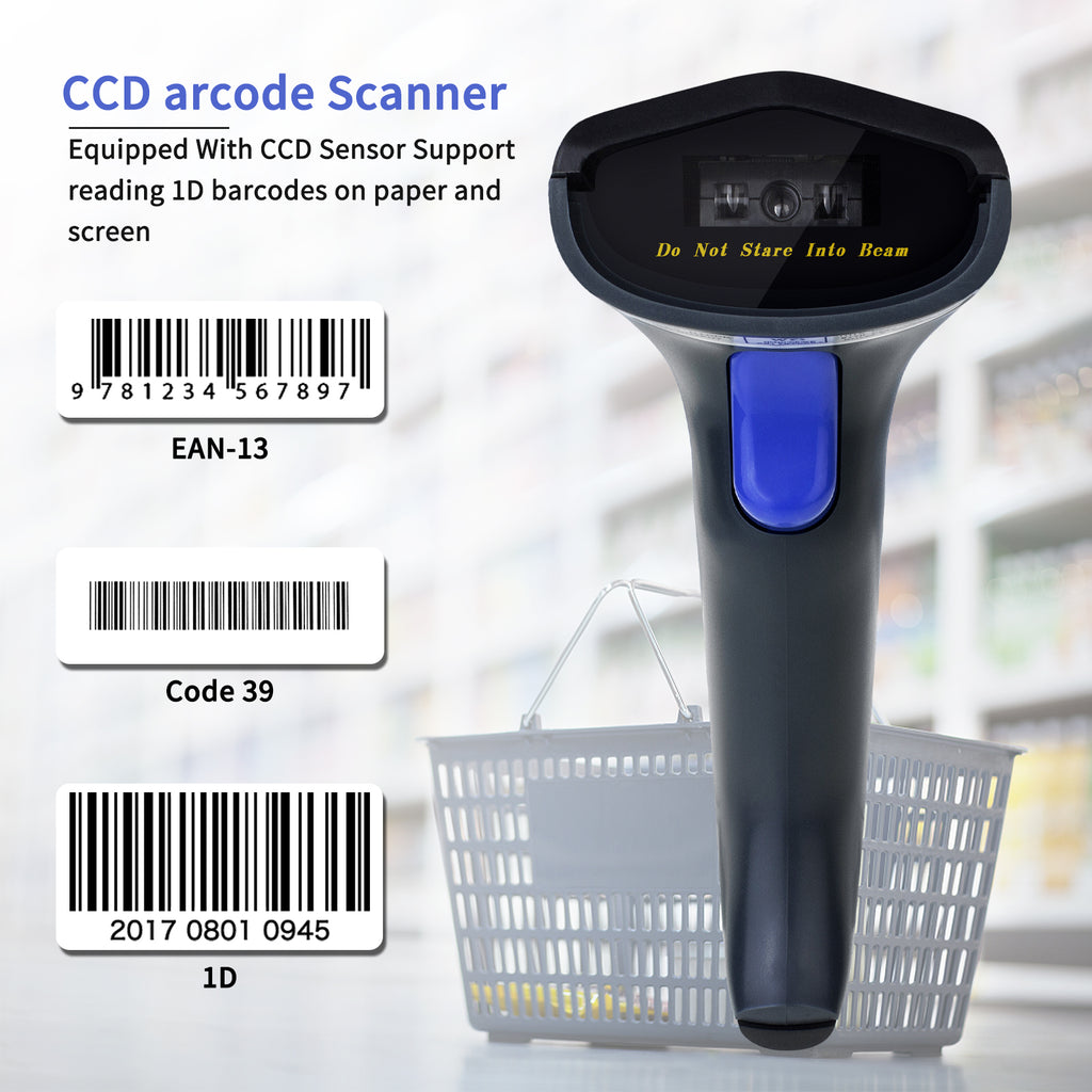 NETUM NT-W6-X 3-in-1 Bluetooth 2.4G Wireless CCD 1D Barcode Scanner