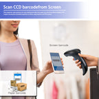 NETUM NT-W6-X 3-in-1 Bluetooth 2.4G Wireless CCD 1D Barcode Scanner