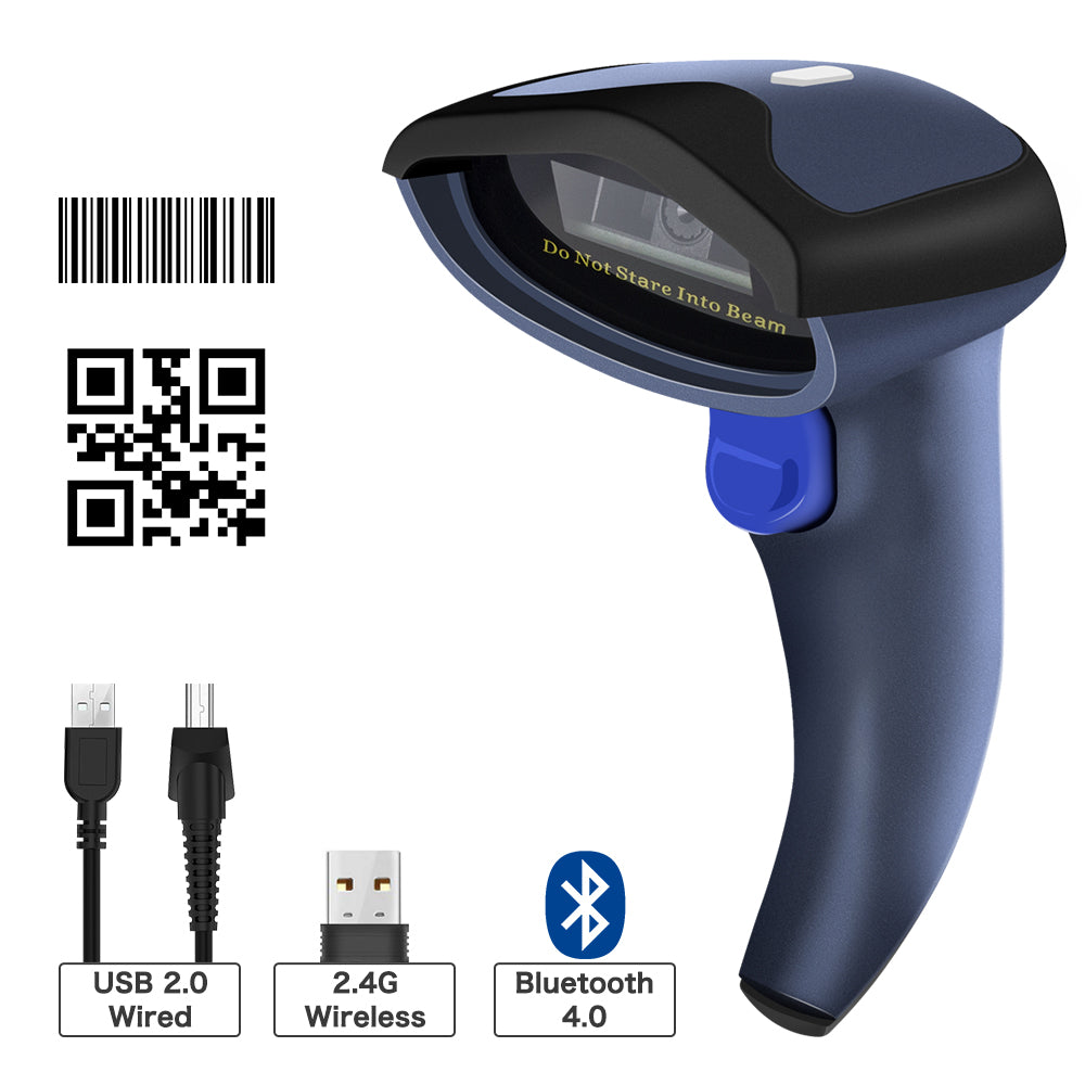 NETUM W8-X Bluetooth 5.0 & 2.4G Wireless 2D Barcode Scanner