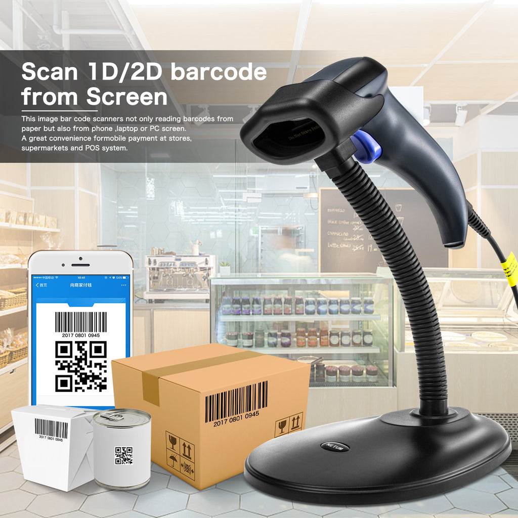 NETUM W9 Wired 2D Barcode Scanner
