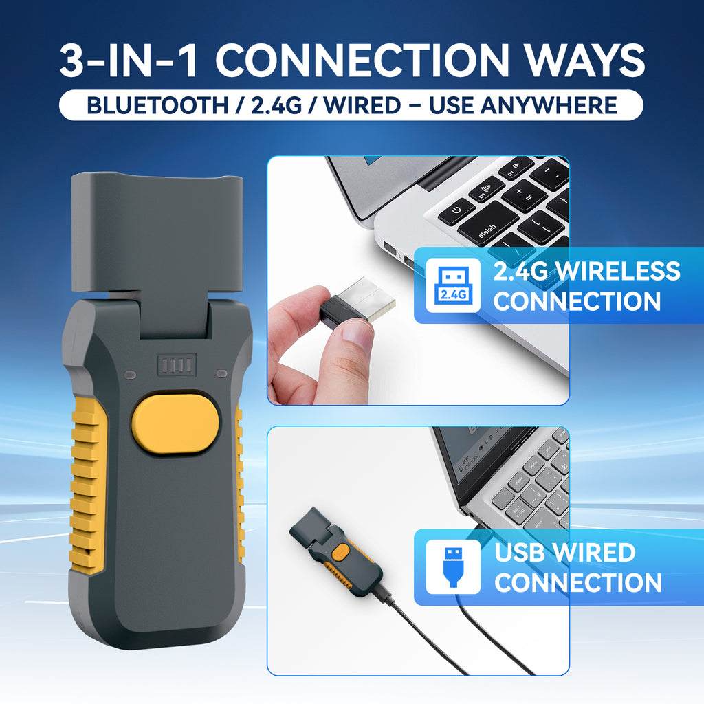 NETUM X-6800 Rugged Industrial 2D Wireless Barcode Scanner with Rotatable Scan Head