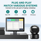 NETUM A6 Wireless Desktop Barcode Scanner