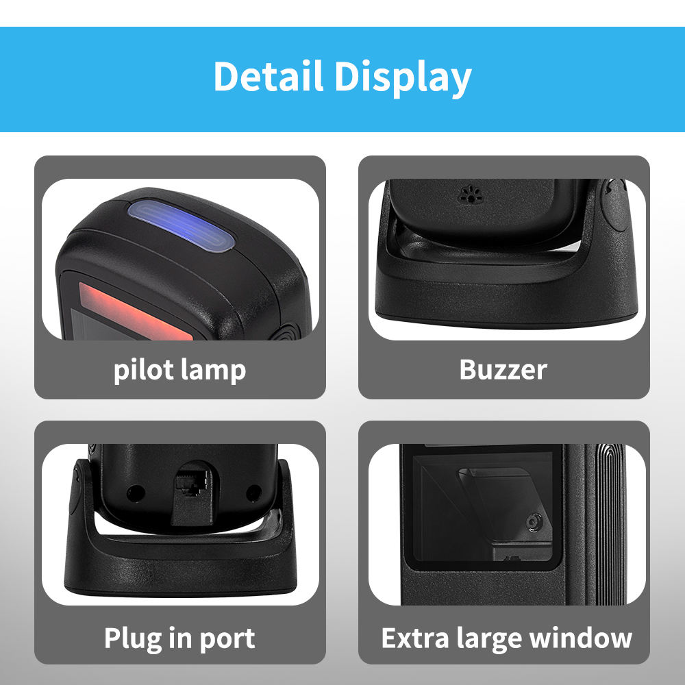 NETUM CN40 Desktop Hands‑Free Barcode Scanner