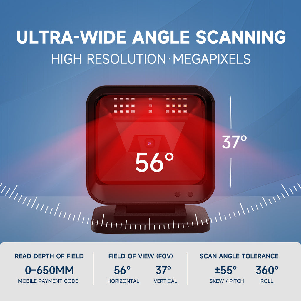 NETUM DP9280 Omnidirectional Desktop Barcode Scanner