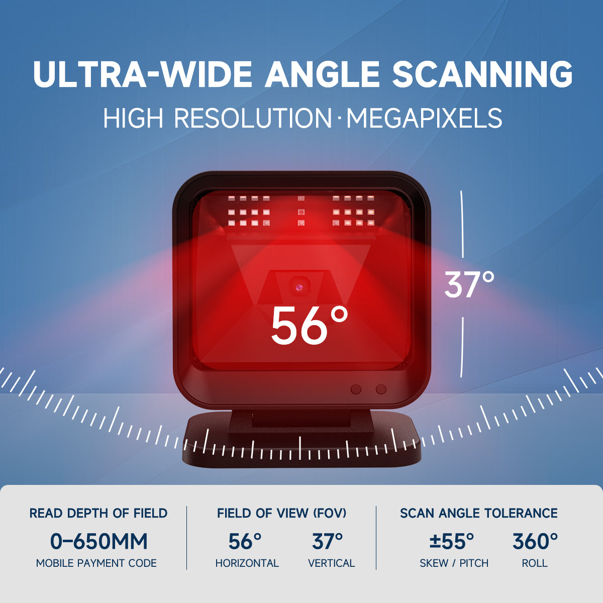 NETUM DP9280 Omnidirectional Desktop Barcode Scanner