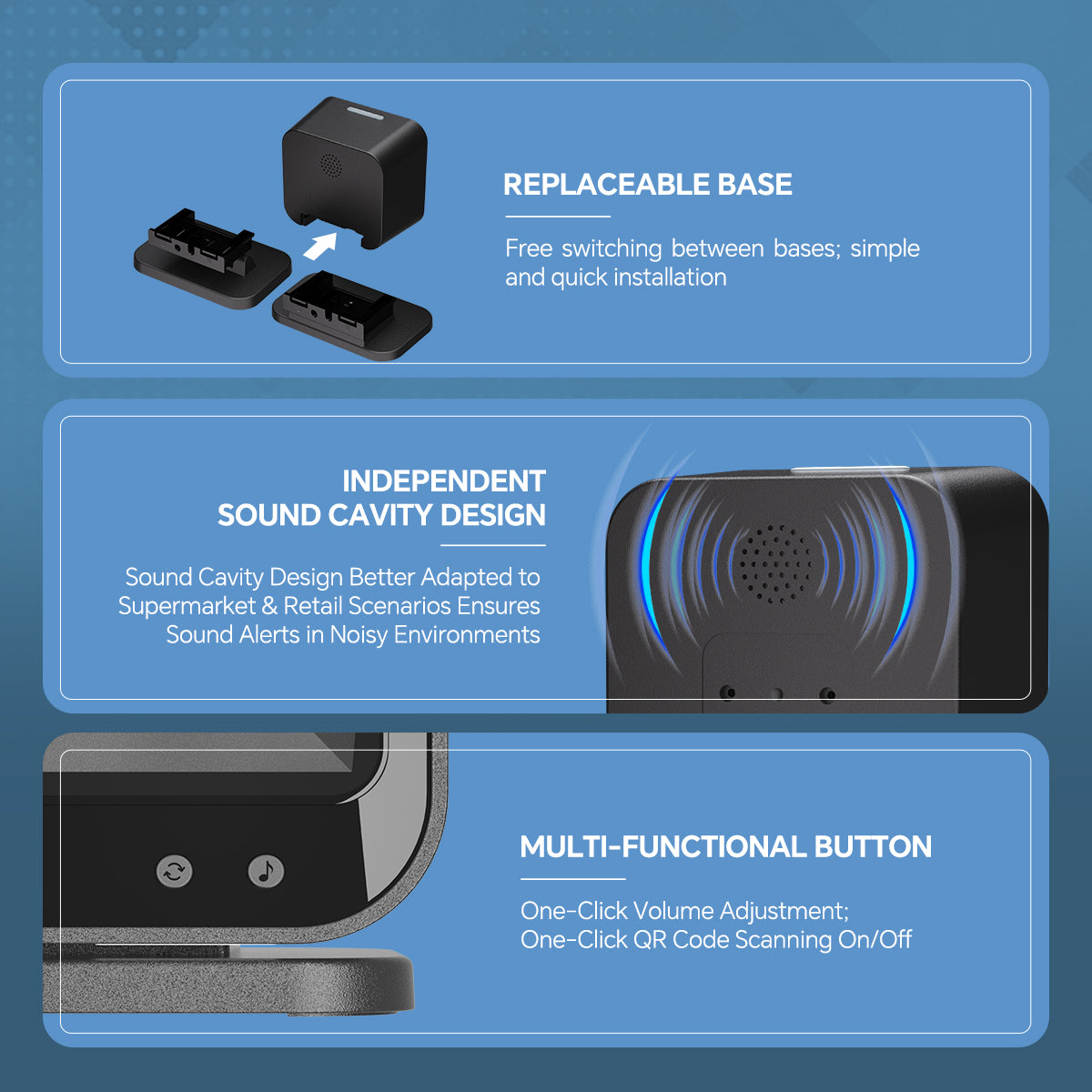 NETUM DP9280 Omnidirectional Desktop Barcode Scanner