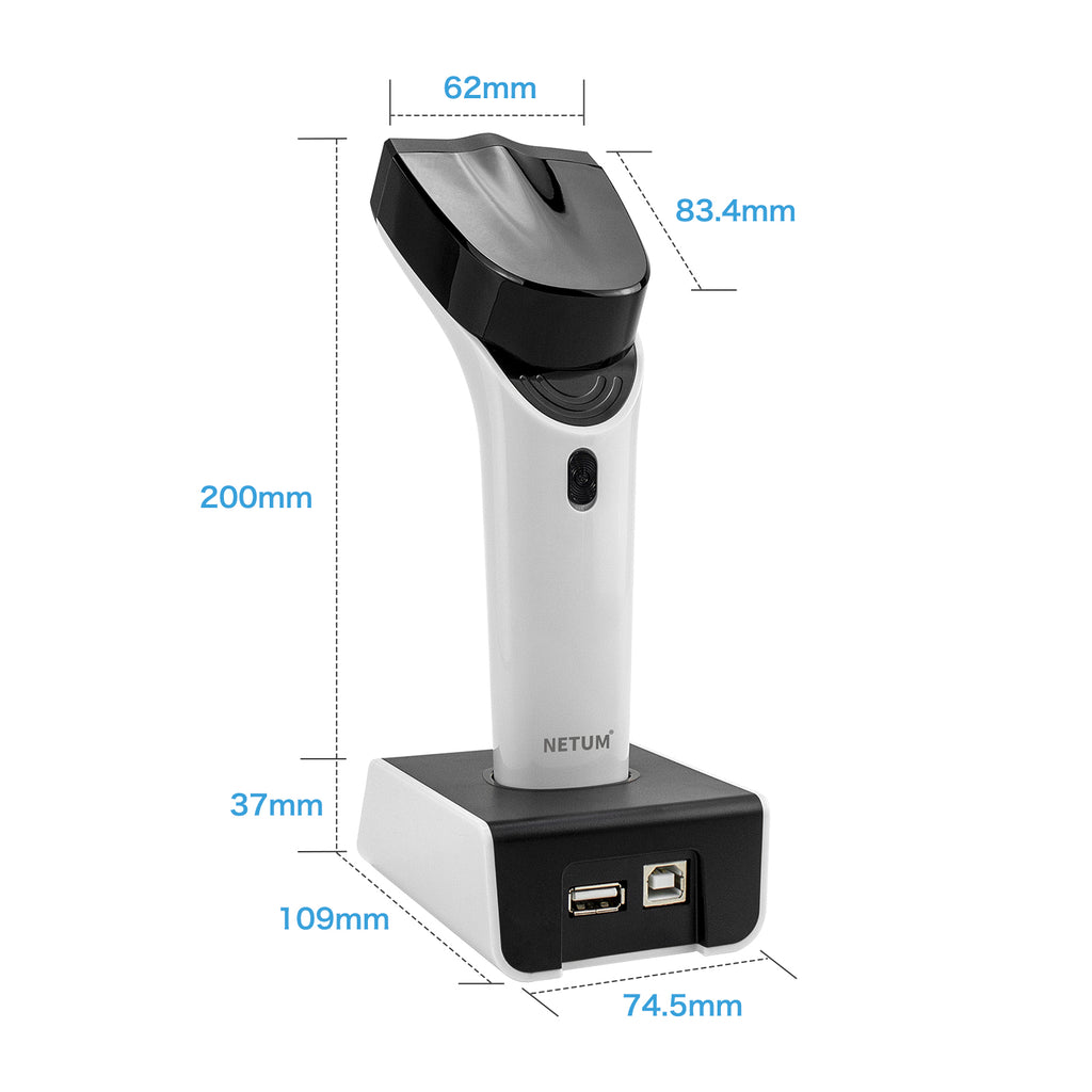 NETUM DS‑5000 1D CCD Wireless Barcode Scanner