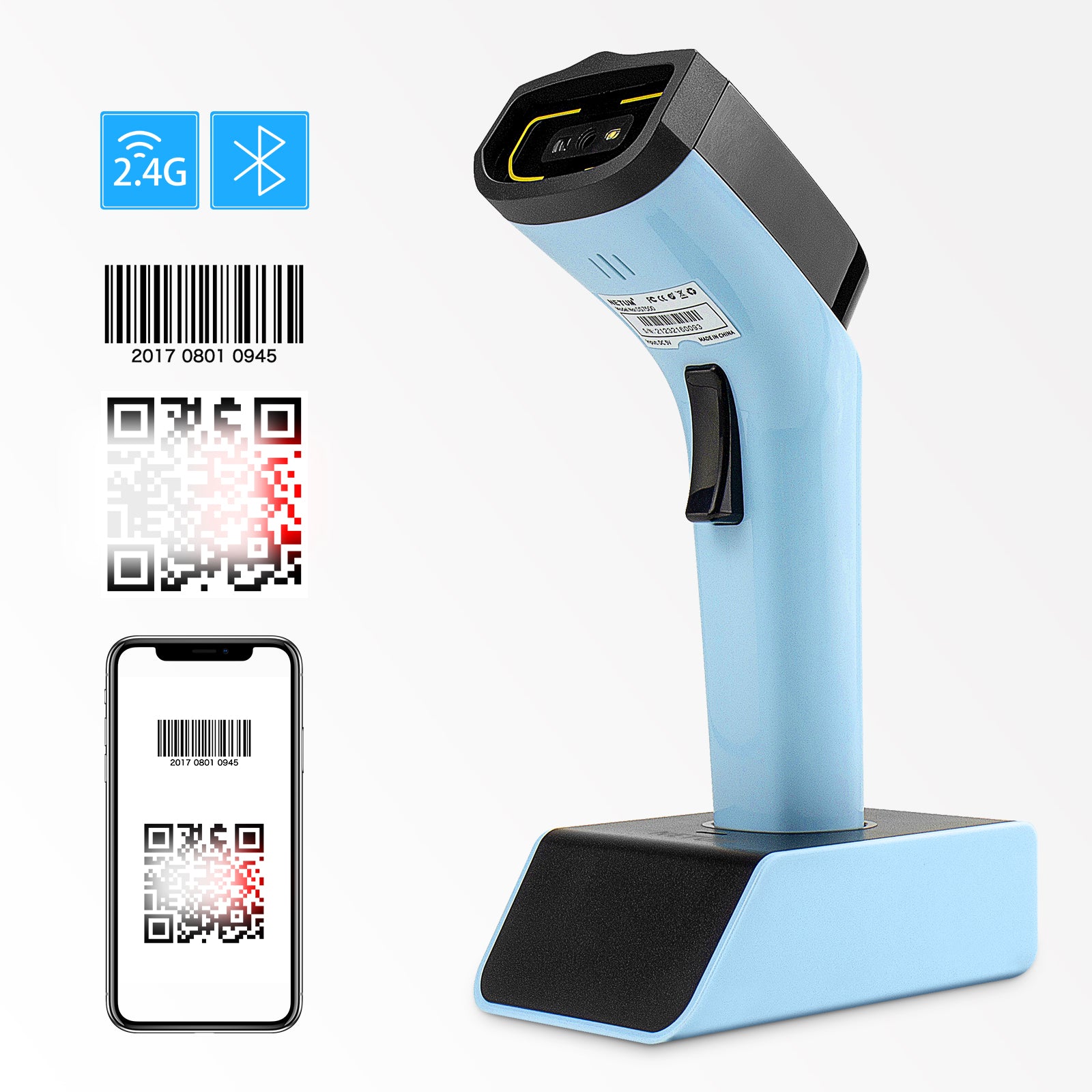 NETUM DS‑7500 2D Wireless Barcode Scanner