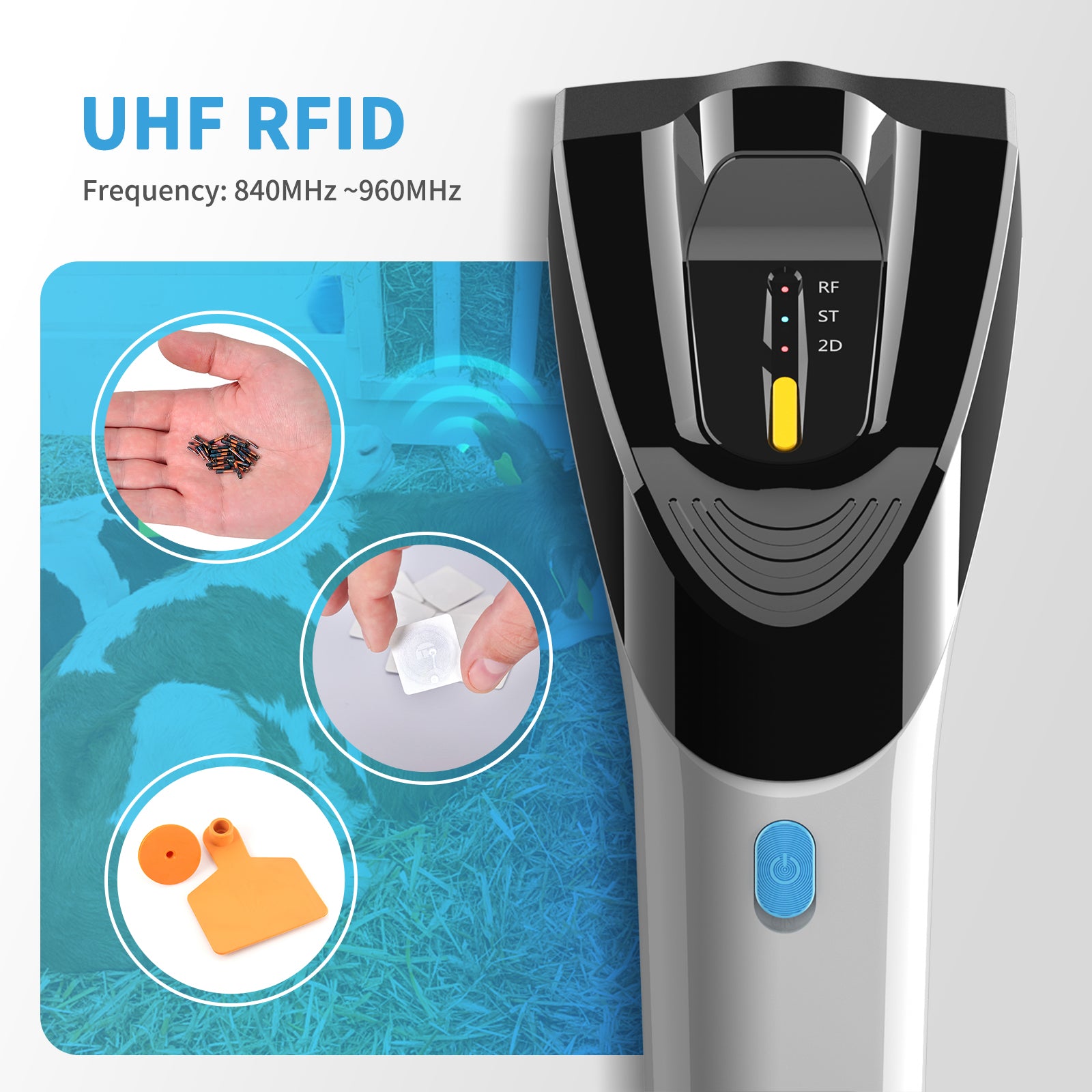 NETUM DS‑8500 Wireless 2D Barcode & UHF RFID Scanner