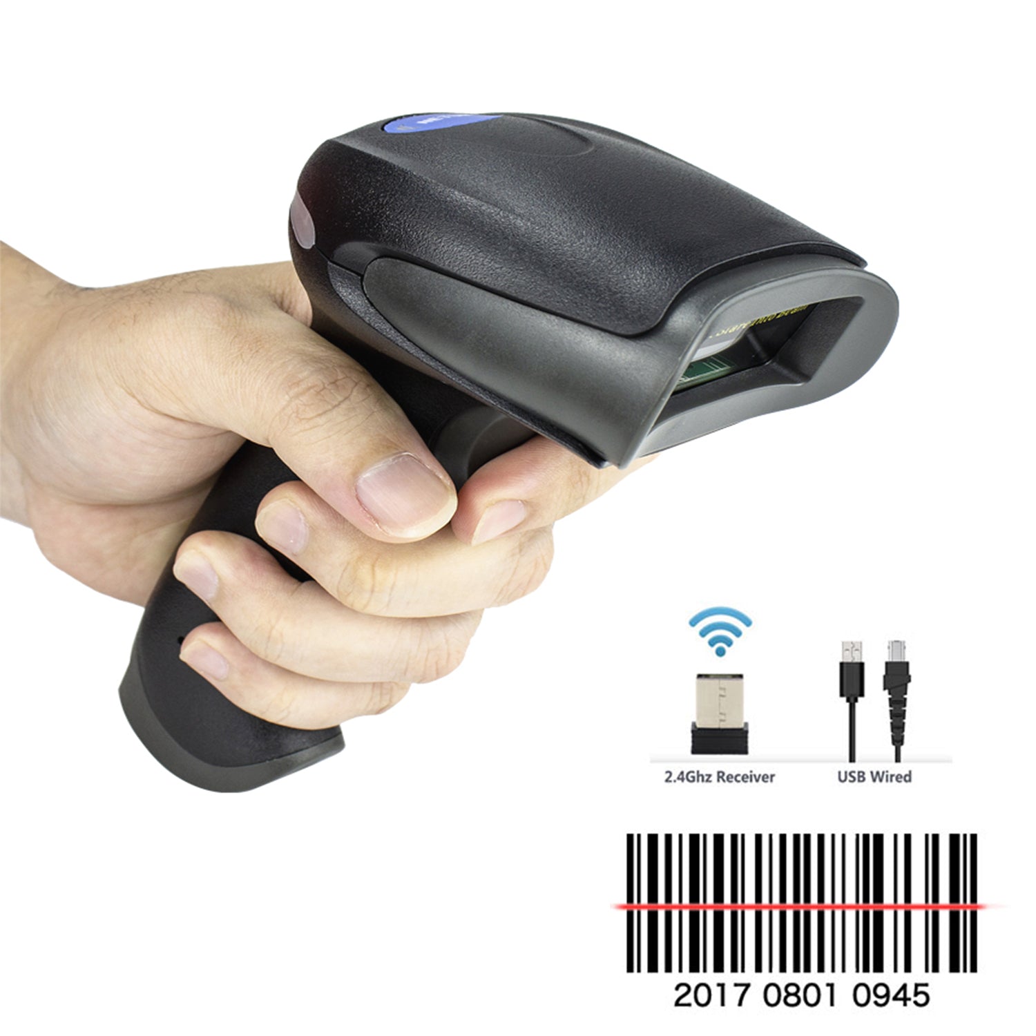 NETUM F1900 Wireless CCD 1D Barcode Scanner