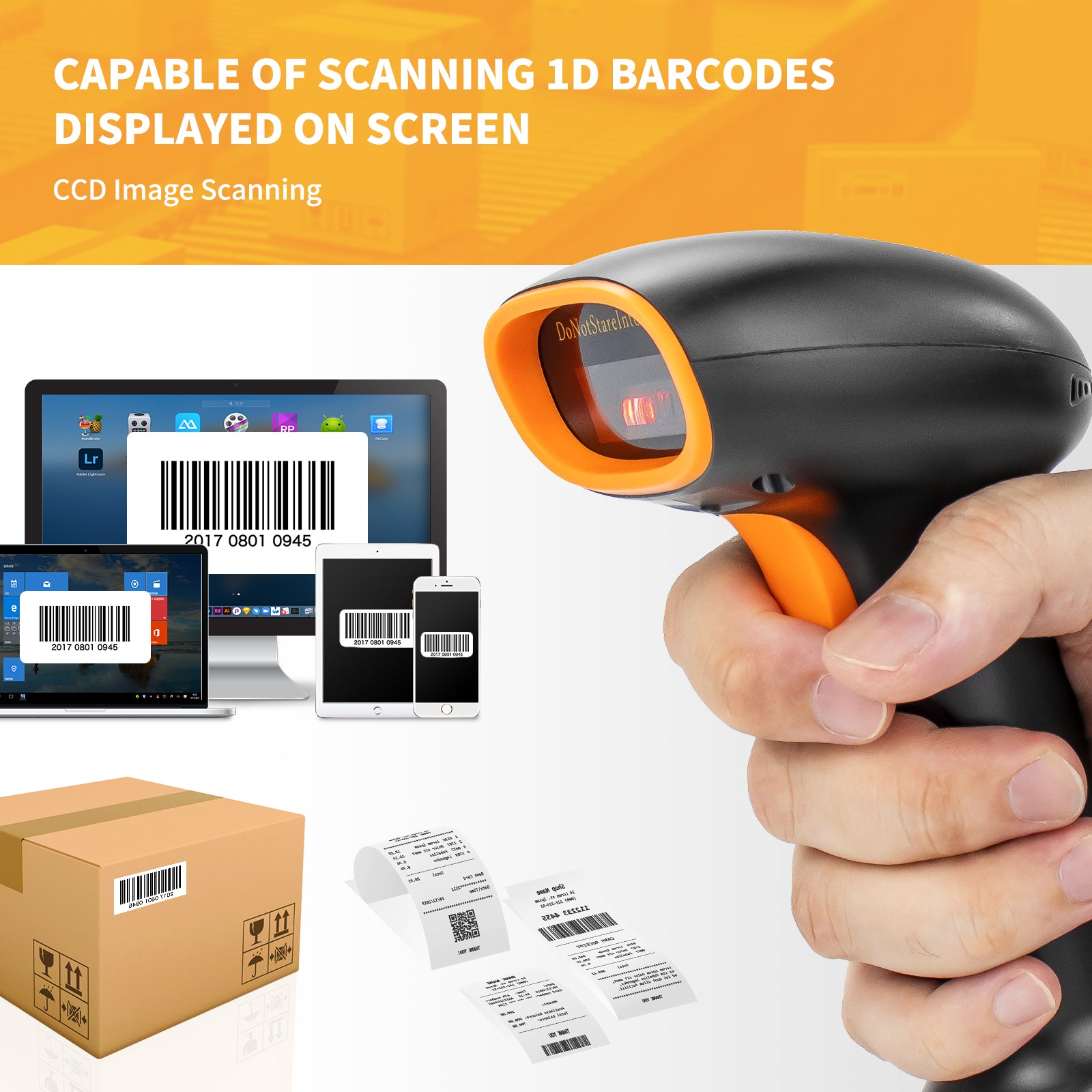 NETUM K6 1D CCD Barcode Scanner
