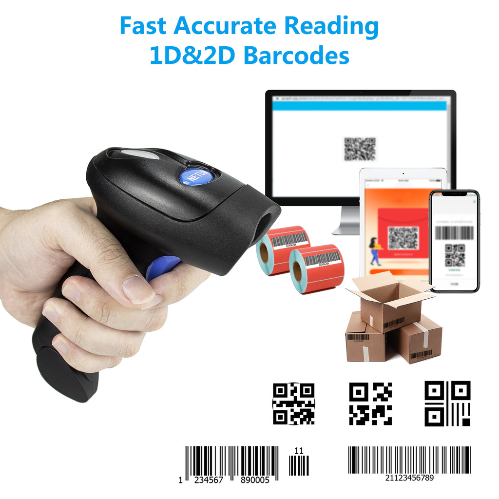 NETUM L8 Triple‑Mode Wireless 2D Barcode Scanner