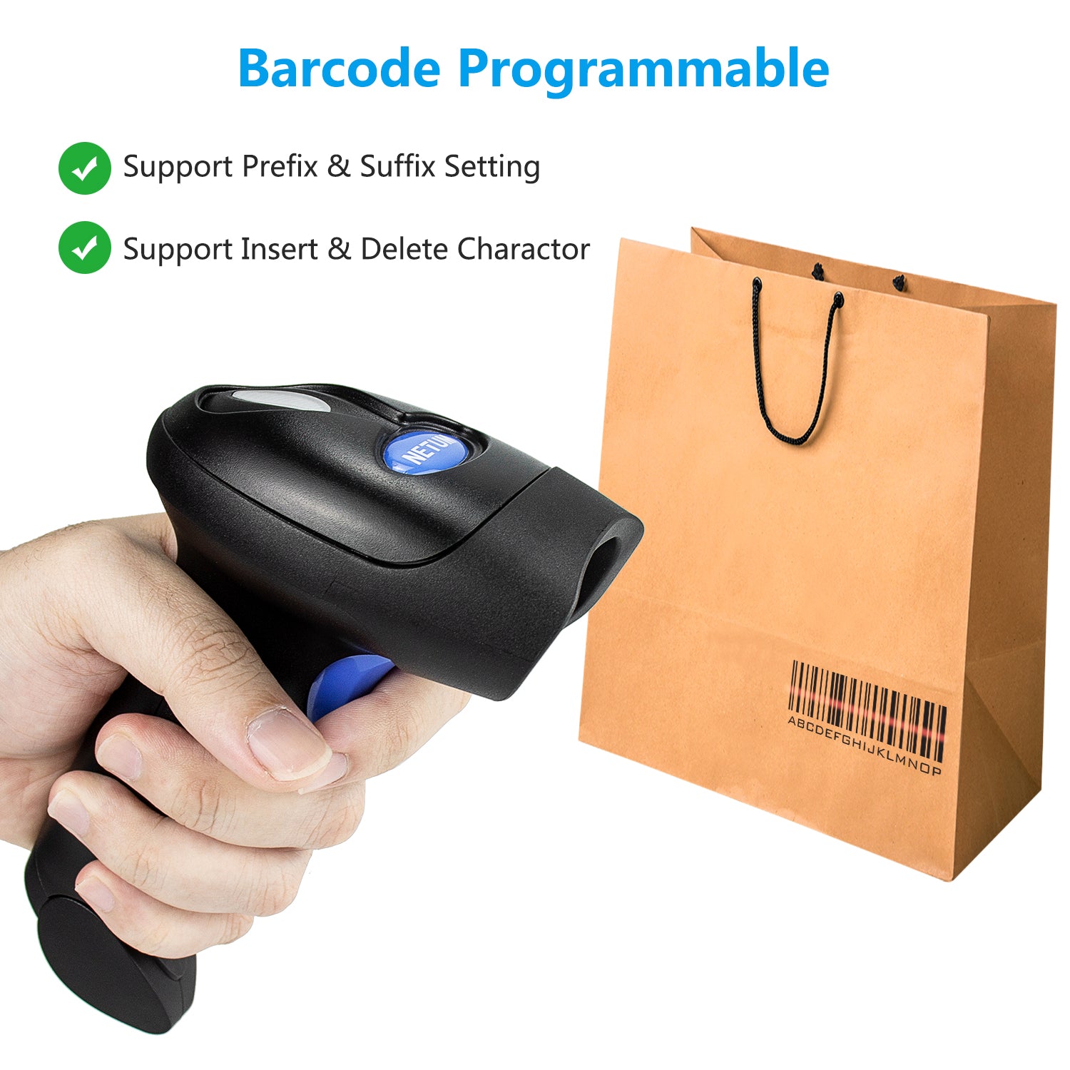 NETUM L8 Triple‑Mode Wireless 2D Barcode Scanner