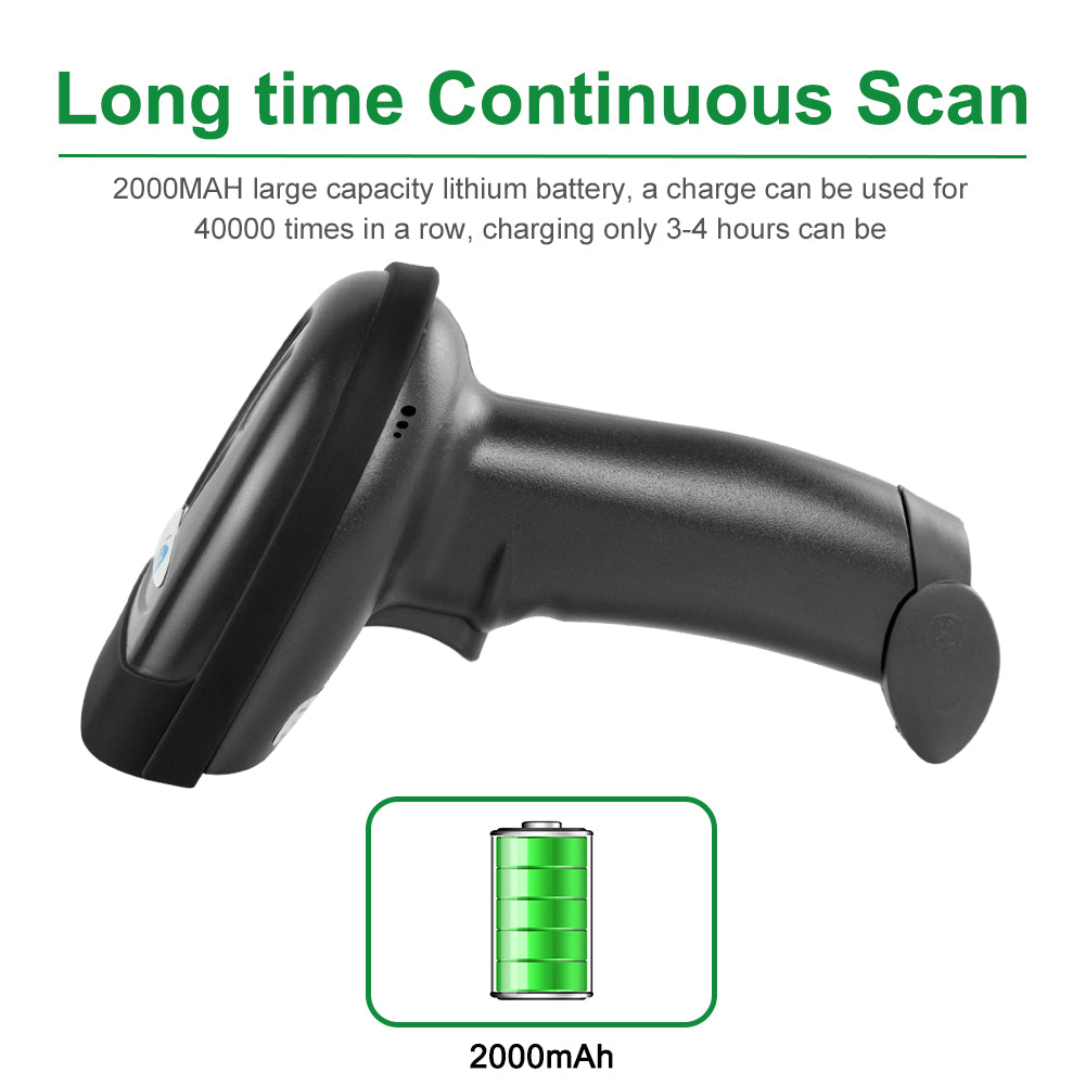 NETUM NT‑1698W 2.4G Wireless 1D Laser Barcode Scanner