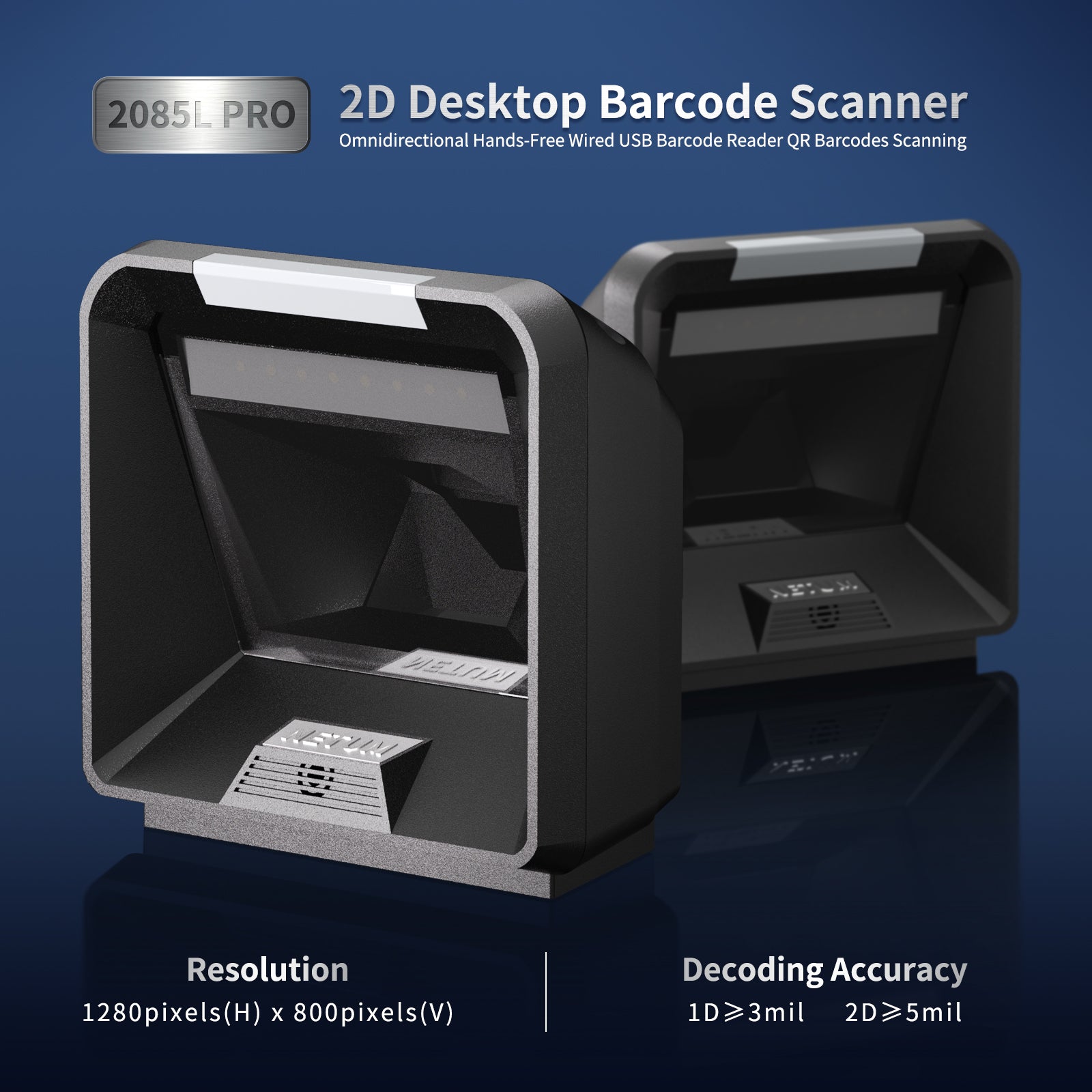 NETUM NT‑2085 Pro Omnidirectional Desktop Barcode Scanner