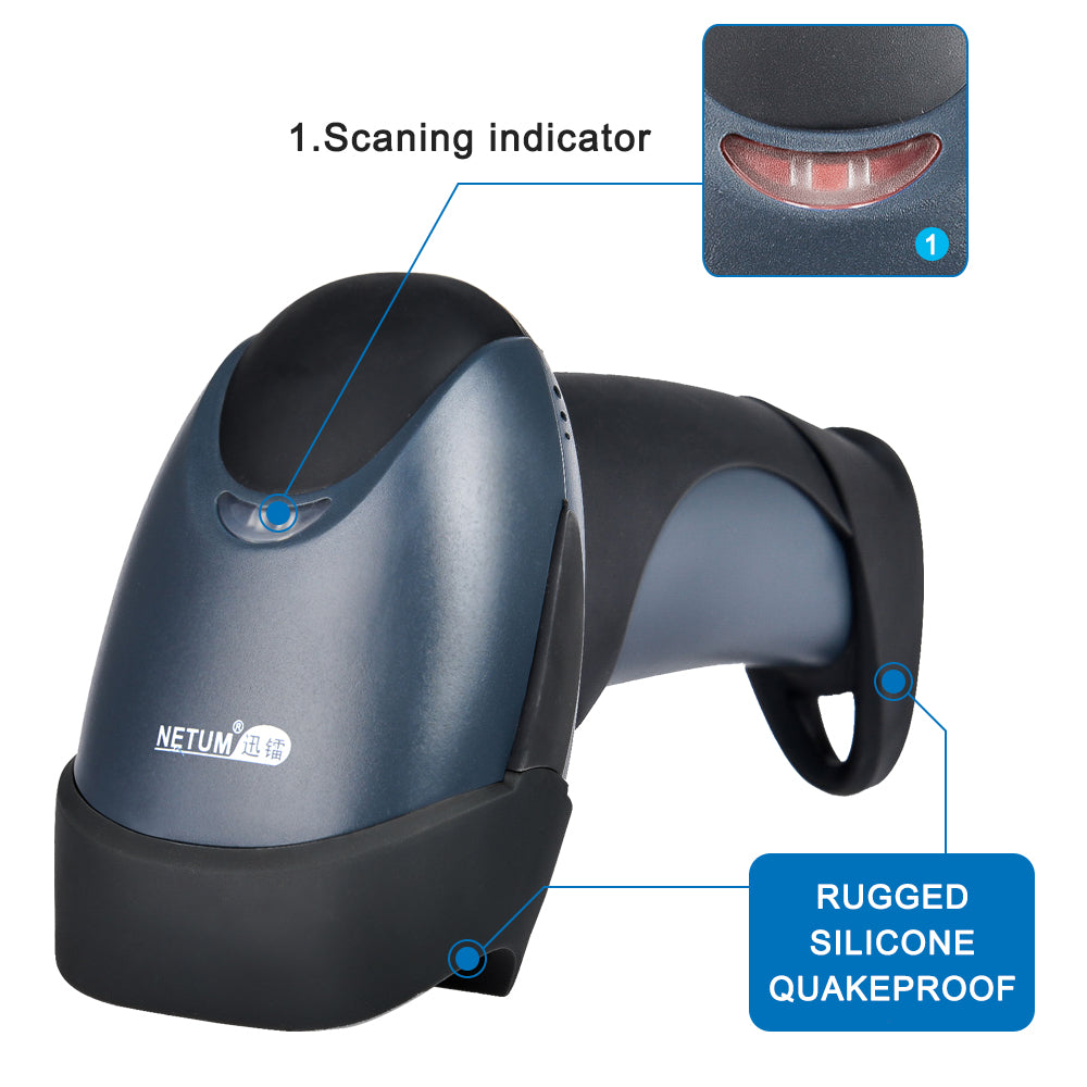 NETUM NT‑M1 Laser Wired 1D Barcode Scanner