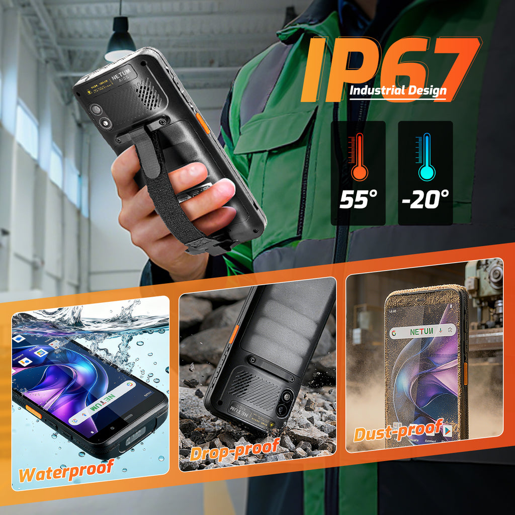 NETUM Q900 Rugged Android 14 PDA Mobile Computer